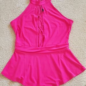 Criss-cross neck top